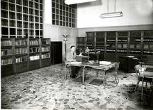 La bibliothèque de l'ENSP en 1950